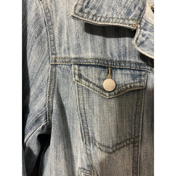 Ann Taylor LOFT  Womens Jacket Light Wash Blue S Small Jean Denim Classic - Picture 8 of 11